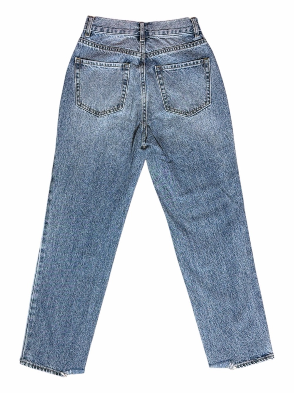 PacSun Women's Distressed Boyfriend Jeans in Light Blue Denim - Picture 2 of 10